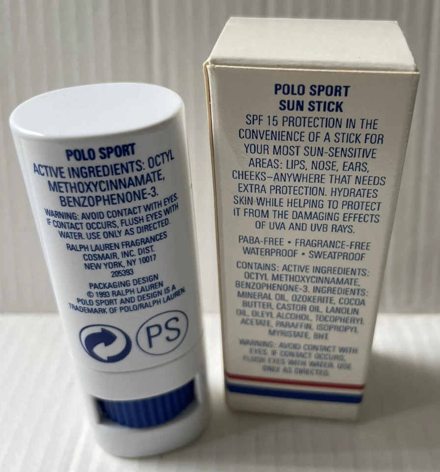RALPH LAUREN POLO SPORT SUN STICK 0.26OZ SPF-15 NEW IN BOX HARD TO FIND RARE - Image 3 of 4