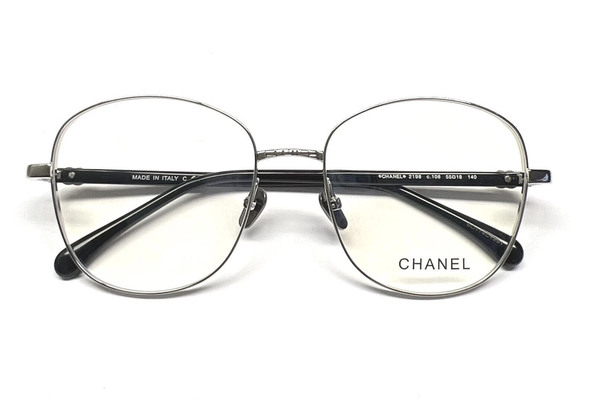 Chanel Optical CH2198 108 Silver Frame Pantos Eyeglasses