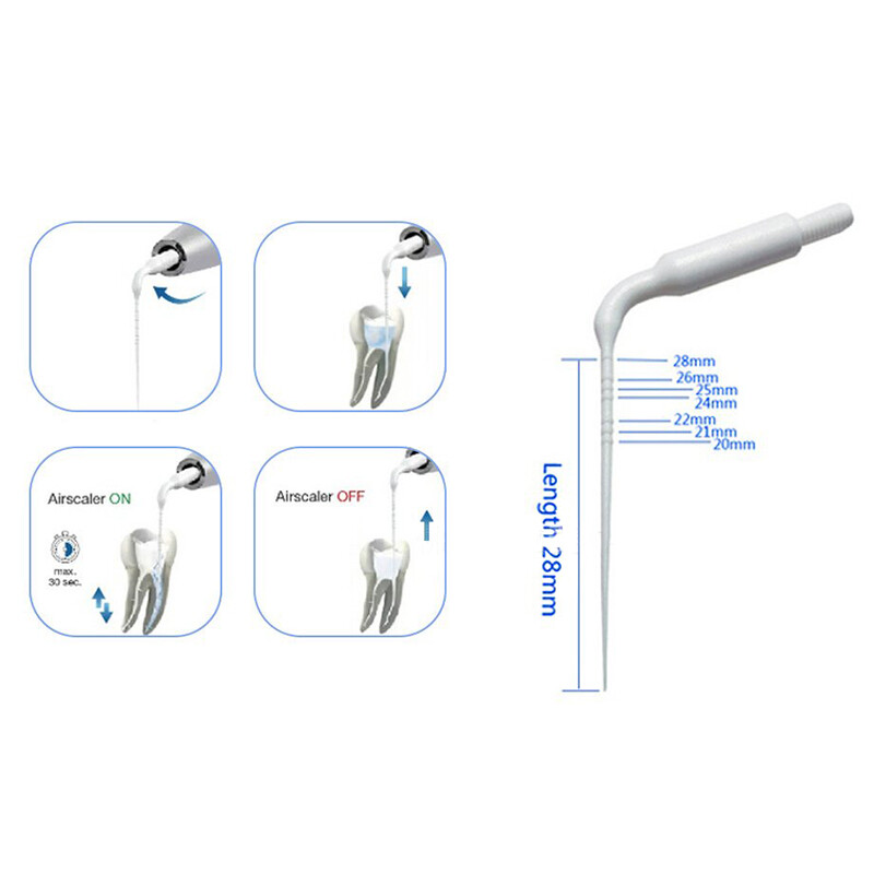 Dental Plastic Sonic Powered Endo Irrigation Tips For Air Scaler