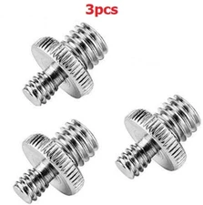 3X1/4'' to 3/8'' Thread Screw Adapter Converter for Camera Tripod Monopod Stand