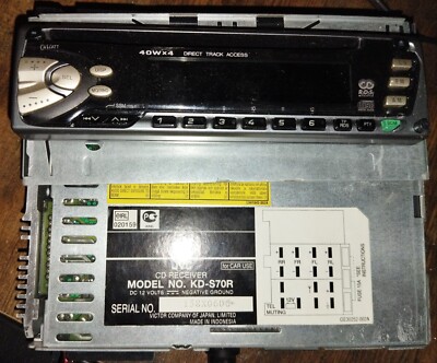 JVC KD-S70R Car Radio CD/MP3/CD-R/CD-RW PLAYER 4x40 Watts 2-DIN