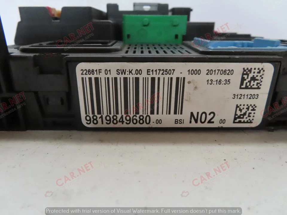 9819849680 BSI-N02 CENTRALINA SERVIZI BODY COMPUTER VALEO BSI PEUGEOT 208 I CA - Immagine 3 di 4