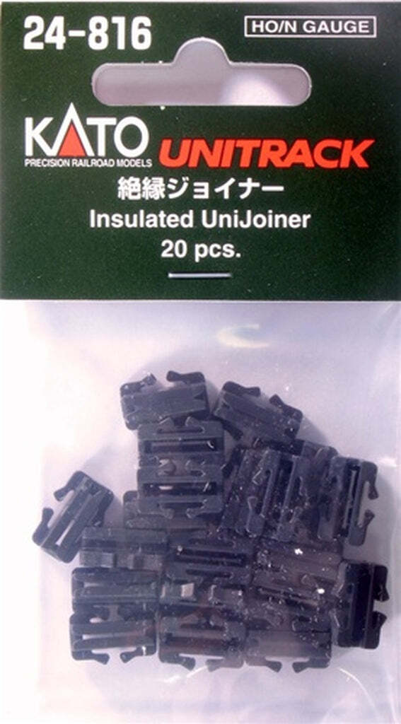 Kato #24-816 HO/N-Gauge Unitrack Insulated Unijoiner 20 pcs. Kato #24-816 HO/N-Gauge Unitrack Insulated Unijoiner 20 pcs.