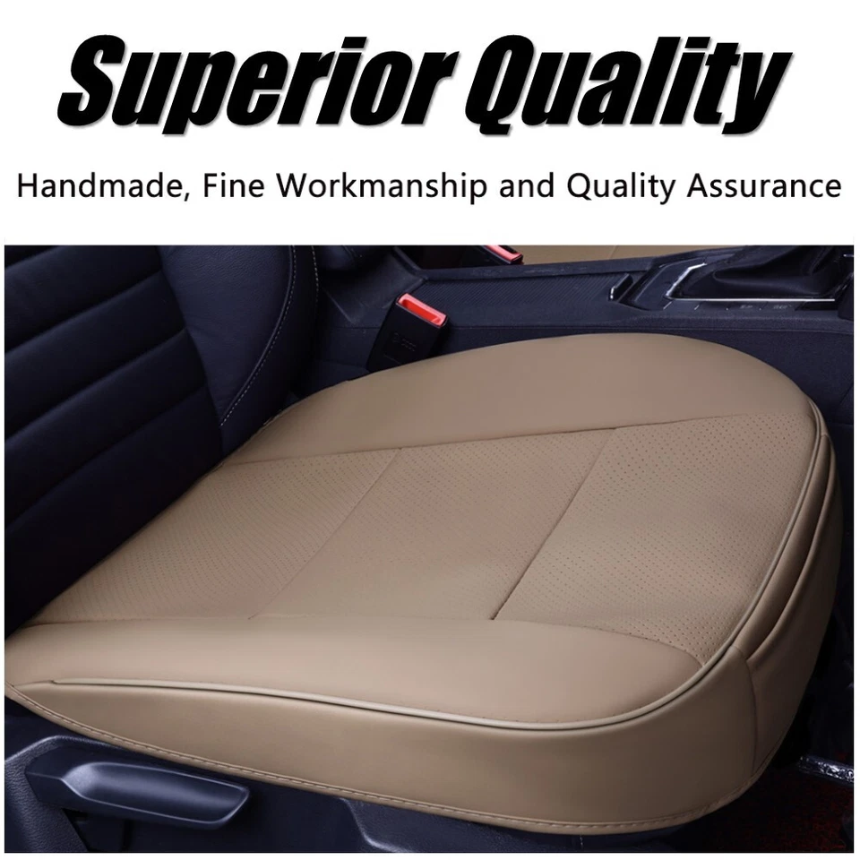 2PC Luxury PU Leather 3D Full Surround Car Seat Protector Seat Cover Accessories Foto 3 de 4