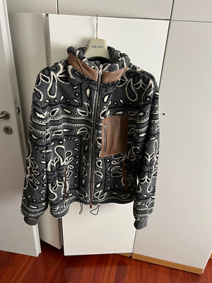AMIRI Fleecejacke mit Bandana-Print GR. XL