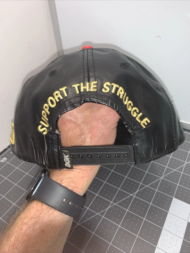 Boné de beisebol raro DGK, lã, quadriculado, tamanho único - Imagem 4 de 4