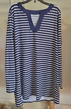 NWOT Lands' End Women's Cotton Jersey Swim Cover-up Dress Size Small 80 4C401