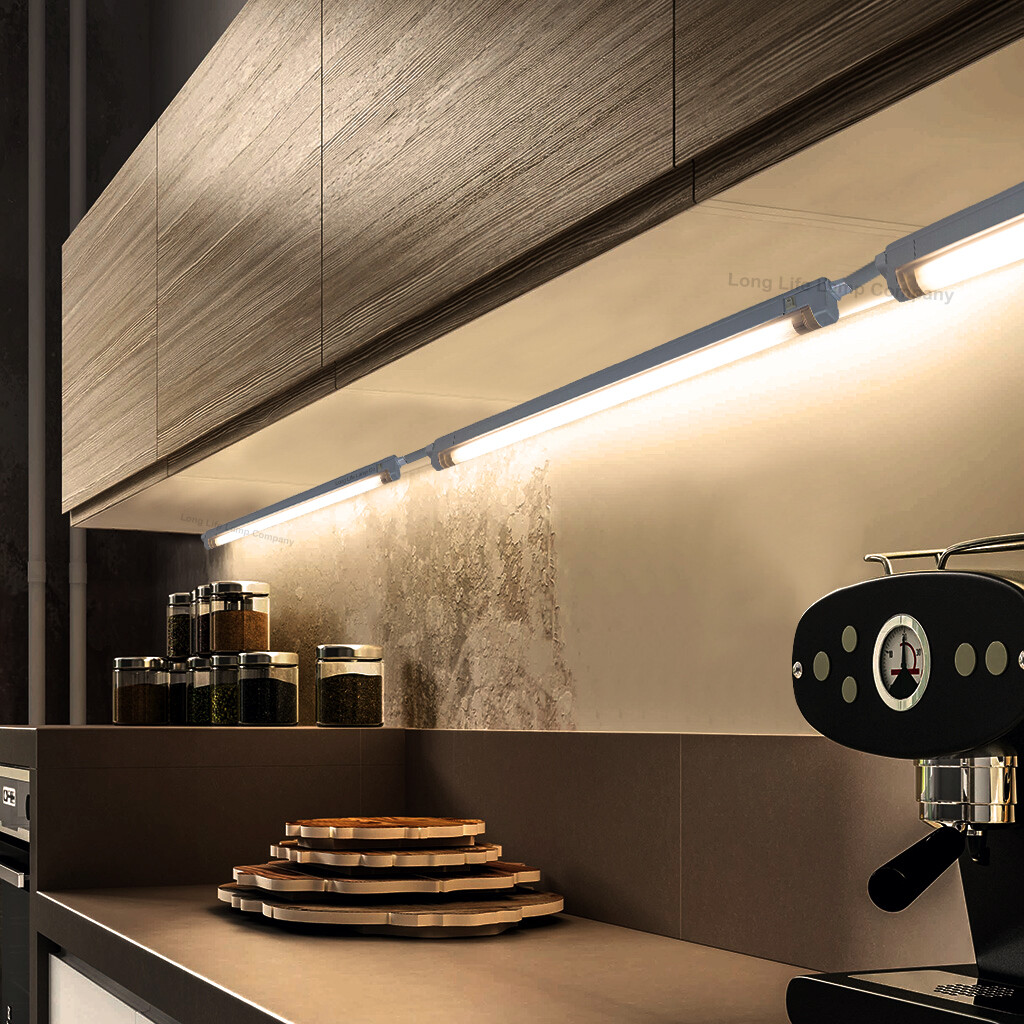 T4 Slimline Fluorescent Tube Light Under Shelf Lights 6W 10W