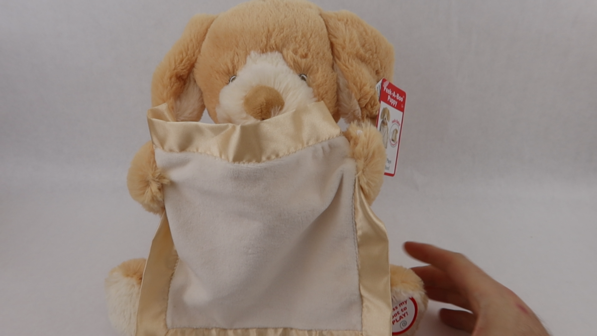 Peekaboo Plush Puppy Talking Animated Sound Animal Dog Sound Cute Soft  Blanket