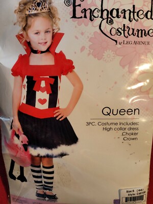  Girls Leg Avenue Queen Halloween Costume Size 4-6 