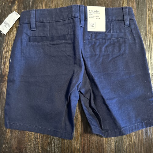 NWT Gap Kids Girls Size 5 Navy Blue Classic Chino Shorts Uniform - Picture 4 of 4