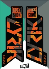 Rockshox Lyrik Select 2019-2020 Sticker Decal Sets - Enduro, DH, Fire Camo