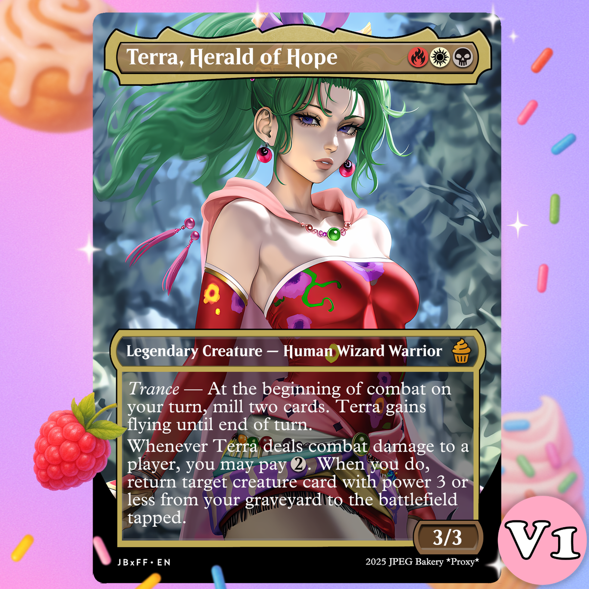 Terra, Herald of Hope | MTG x Final Fantasy Premium Art Card
