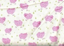 Farmyard Friends farm animals pink sheep cute Studio e fabric
