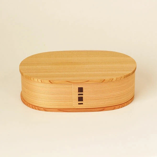 Japanese Magewappa Bento Lunch Box 750ml Large Oval Wooden