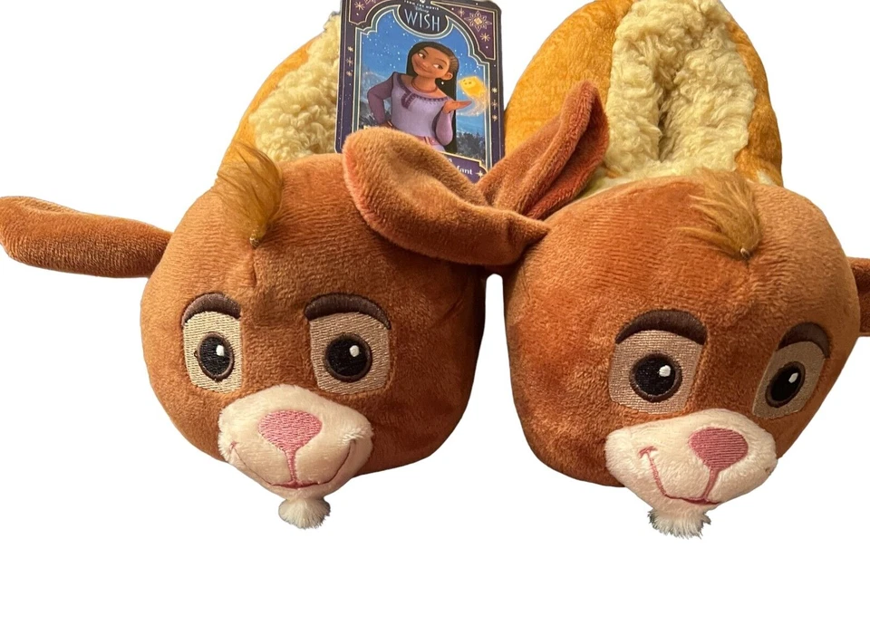 Disney Wish - Zapatillas de casa de felpa cálidas para niños. Talla US 11/12 - UK 9/10 - EUR 27/28 Foto 3 de 4