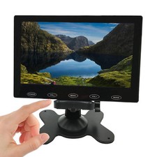 7" Ultra Thin Monitor with Speaker  Adapter Touch Buttons, HDMI VGA AV Input