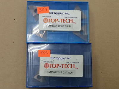 TOP TECH TOP TOOLING TNMA66NT 2P C2 TIALN CARBIDE INSERTS  PACK OF 6 LOT 309