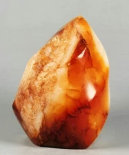 RARE Natural flame Red Carnelian agate Crystal Freeform from Madagascar