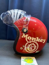 HONDA MONKEY genuine open face helmet L size 59-60cm asian fit Red / White color