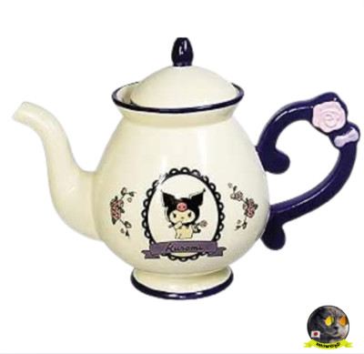 Sun Art SANRIO Kuromi Teapot Approx 600ml Color white Flower Retro SAN4355 NEW