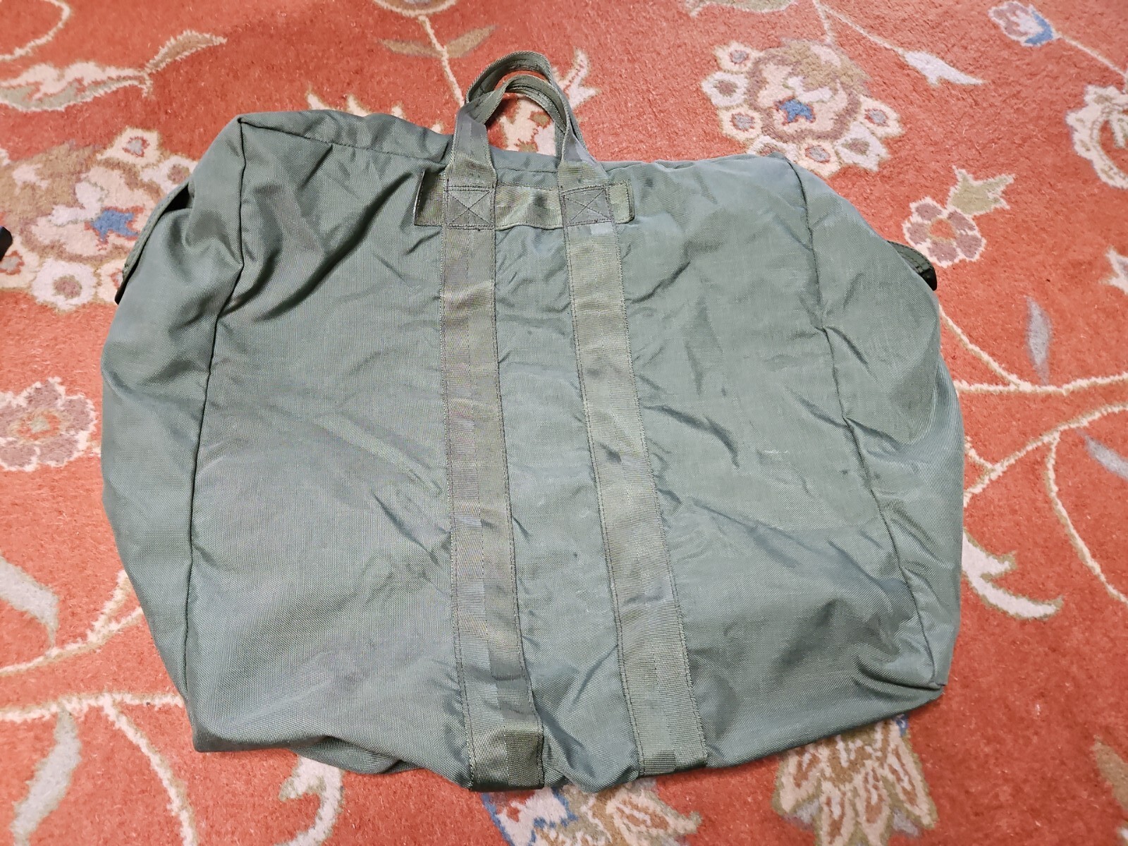 US Air Force Flyers Kit Bag Pilot Canvas Duffle Green Military 846000