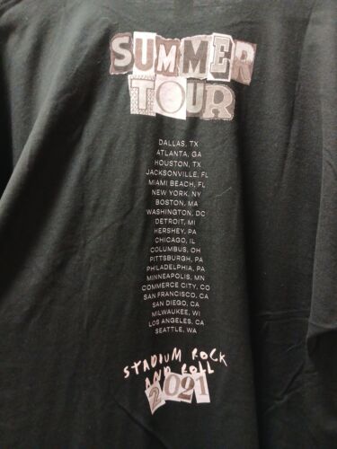 Fall Out Boy Stadium Rock And Roll Summer Tour 2021 T-Shirt Black Size XXL - Picture 3 of 4
