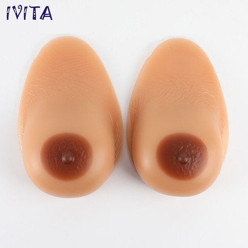 1 pair A-EE Cup Self-adhesive Silicone Breast Forms Fake Boobs Cross Dresser - Picture 2 of 12