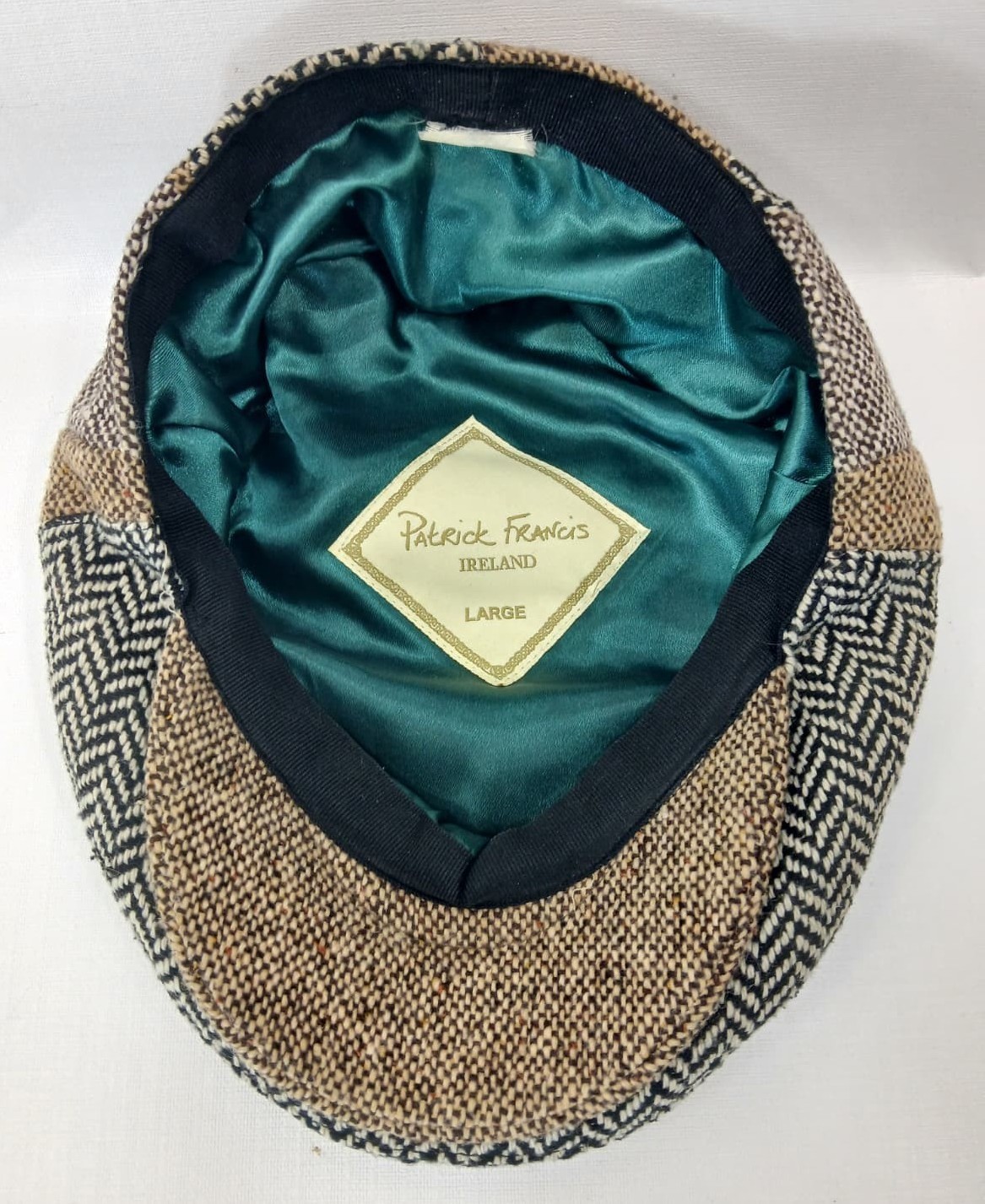 Patrick Francis Multicolor Tweed Patch Flat Cap E… - image 7