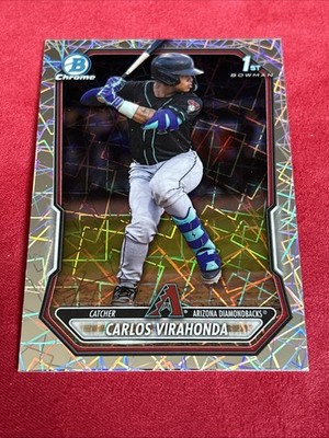2026 Bowman Chrome Baseball Carlos Virahonda Bowman 1st Laser Refractor #BCP-28