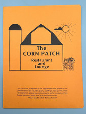 1990's The Corn Patch Restaurant Menu Grimes Des Moines Iowa 8.5" x 11" Vintage