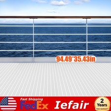 94.5" Marine Boat Flooring EVA Foam Faux Teak Decking Sheet Sea Deck Yacht Mat