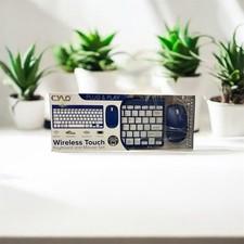 NEW/SEALED-CYLO WIRELESS TOUCH KEYBOARD  MOUSE SET-MAC  PC COMPATIBLE