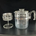 Vintage Pyrex Flameware Glass 6-9 Cup Percolator Coffee Pot Complete - 7759