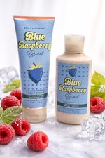 Bath Body Works Blue Raspberry Burst Body Wash Body Cream Set Discontinued
