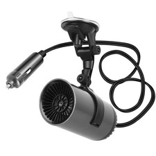 Electric Car Heated Hot Air Portable Defogger Defroster with Windshield Holder