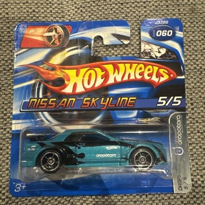 HOT WHEELS DROPSTARS J3386 2006 060 NISSAN SKYLINE - in SHORT CARD BLISTER