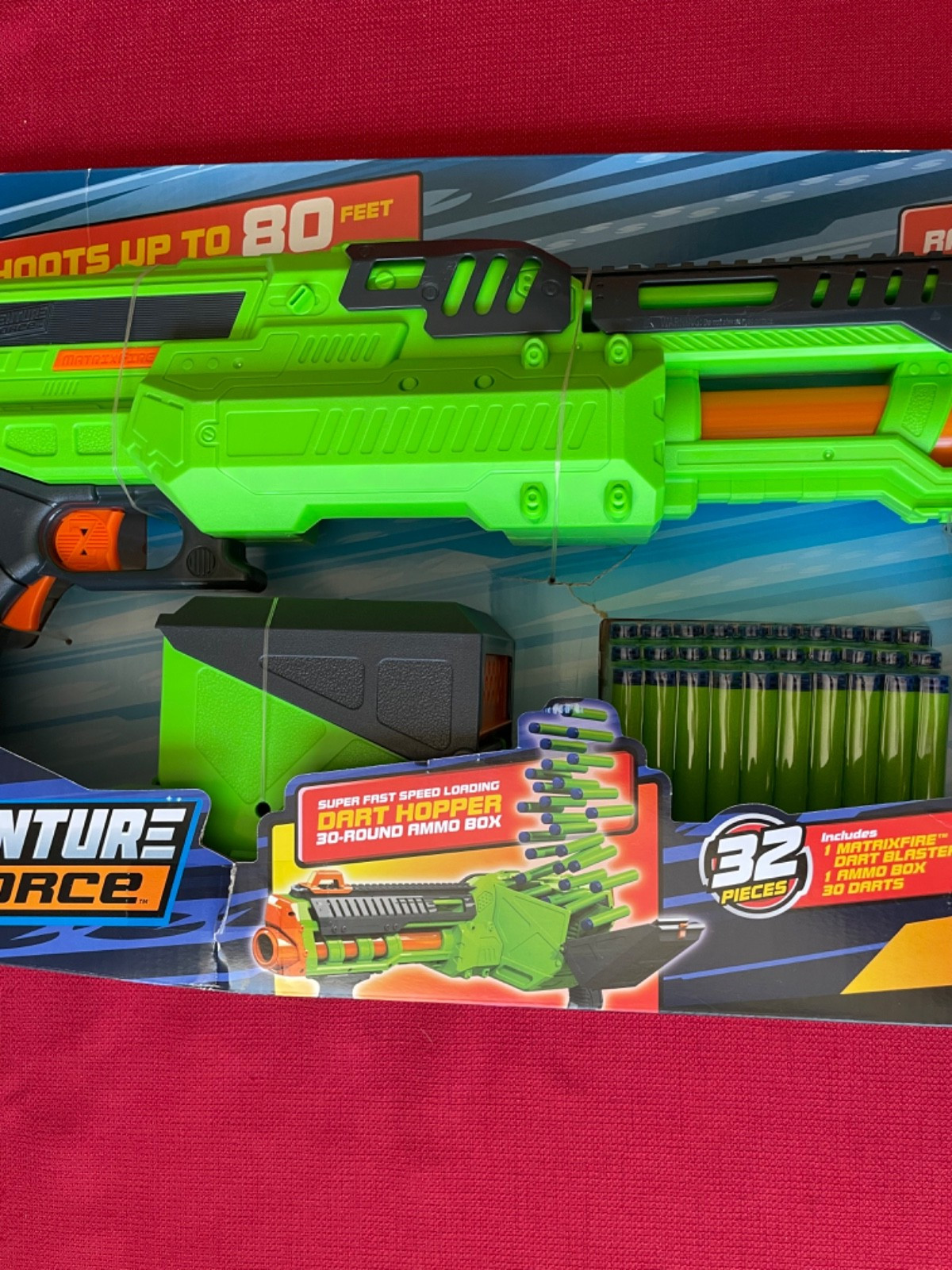 Adventure Force Dart Zone Matrixfire FULL AUTO Hopper-Fed Motorized Blaster Gun