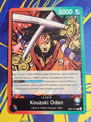 Kozuki Oden Land Of Wano EB01-001 One Piece Trading Card