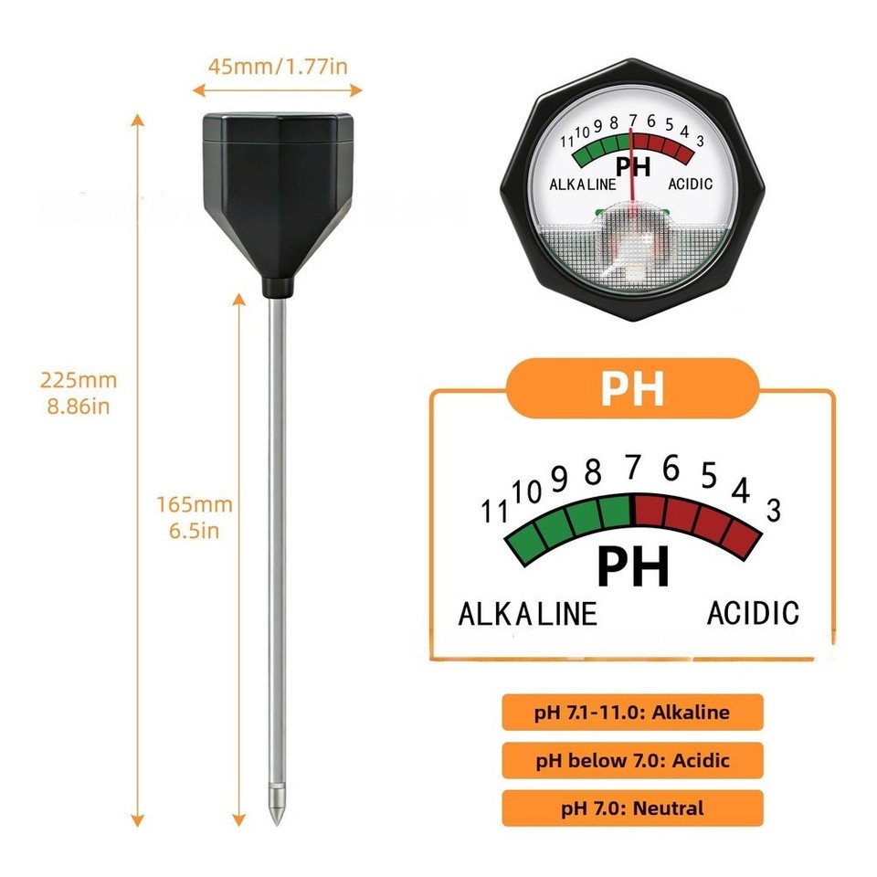 Log Nasting Reliable Long Lasting Soil Moisture Meter Dual Functionality ...