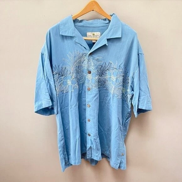 Island Shores Washable Silk Hawaiian Shirt- Size XL