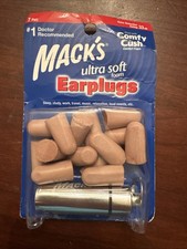 Mack's Ear Plugs Ultra Soft Foam Extreme Comfort Noise Blocker Free Case 7 Pair