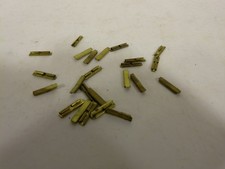 PACKAGE OF 24 BRASS HO SCALE RAIL JOINERS FOR HO TRAIN TRACK