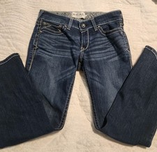 Ariat Real Denim Mid Rise Straight Jeans Women Size 31R Blue Wash Bootcut