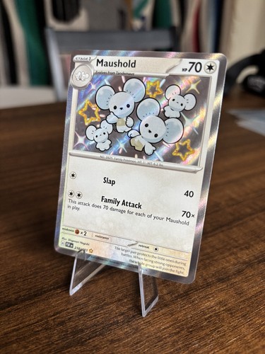 Maushold 210/091 Baby Shiny SV: Paldean Fates Pokemon NM