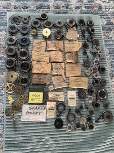 Huge Vintage Clock & Watch Mainspring Lot Assorted Repair Parts