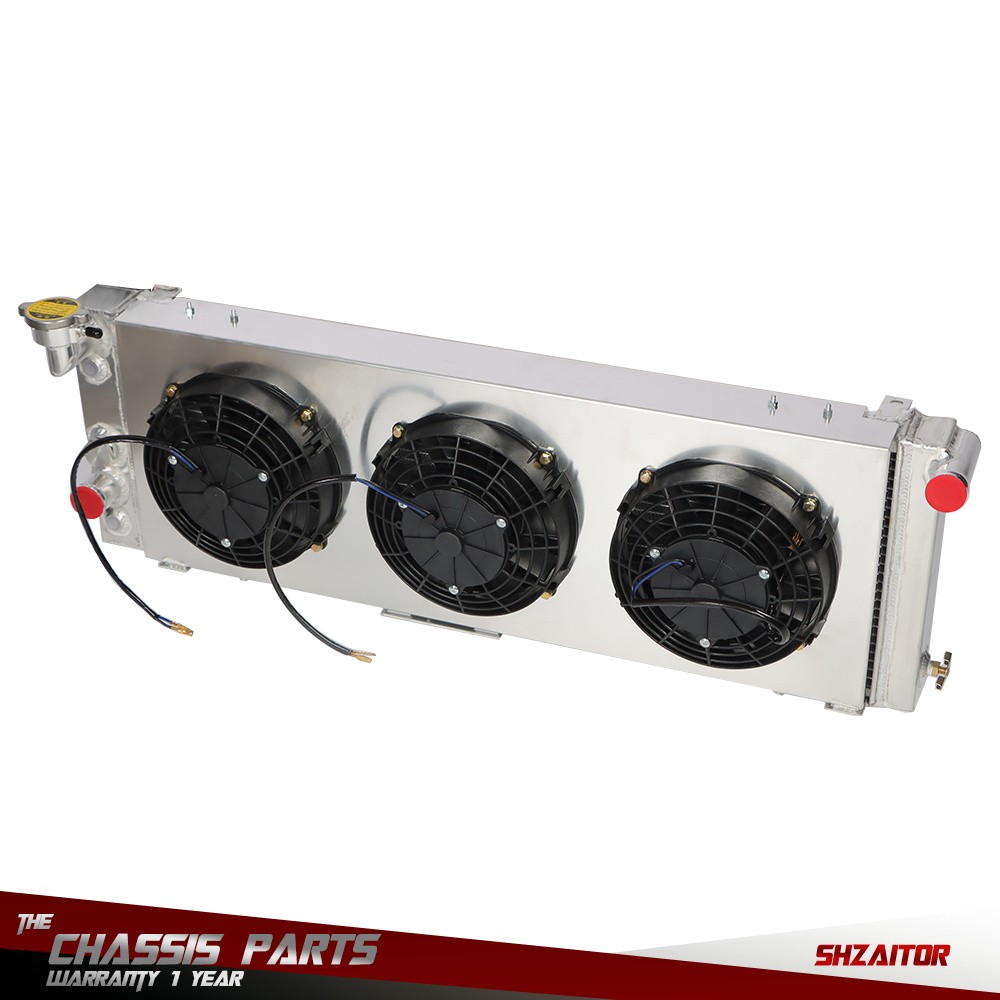 Aluminum Radiator + Shroud Fan Relay Kit For Jeep Cherokee XJ Comanche 1991-2001