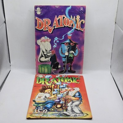 Vintage Dr. Atomic #2 And #3  Last Gasp Publishing Comic Book Rare