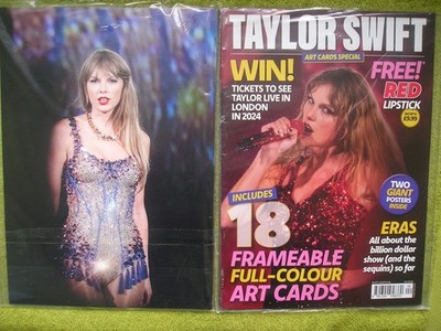 TAYLOR SWIFT ART CARDS SPECIAL PACK INC 18 FRAMEABLE FULL COLOUR 2 GIANT POSTERS