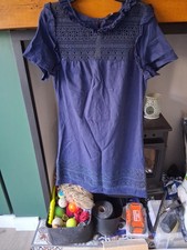 Navy Linen Dress